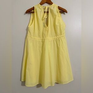 Asos Cotton Poplin Mini Spring/summer Yellow Sundress Size 2